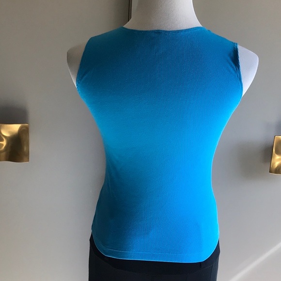 Turquoise Blue Rhinestone Tank - Picture 3 of 5